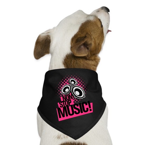 Non stop music! Spiele Musik! Party - Hunde-Bandana