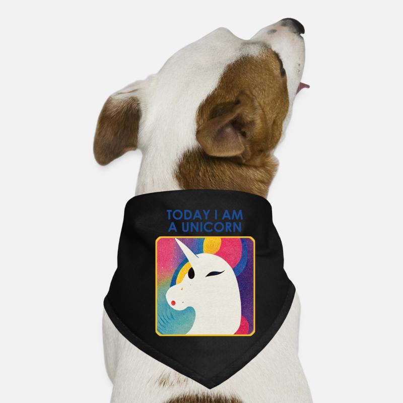 Einhorn mit Motto – Einzigartiges Design Hunde-Bandana