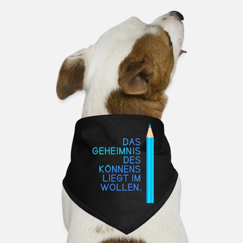 schule motivation einschulung prüfung abi spruch l Hunde-Bandana