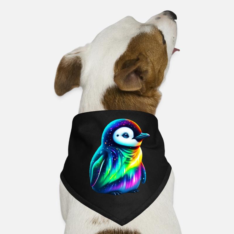 Aurora Borealis Pinguin Hunde-Bandana