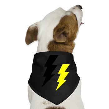 blitze thunder - Hunde-Bandana - Schwarz - Vorne