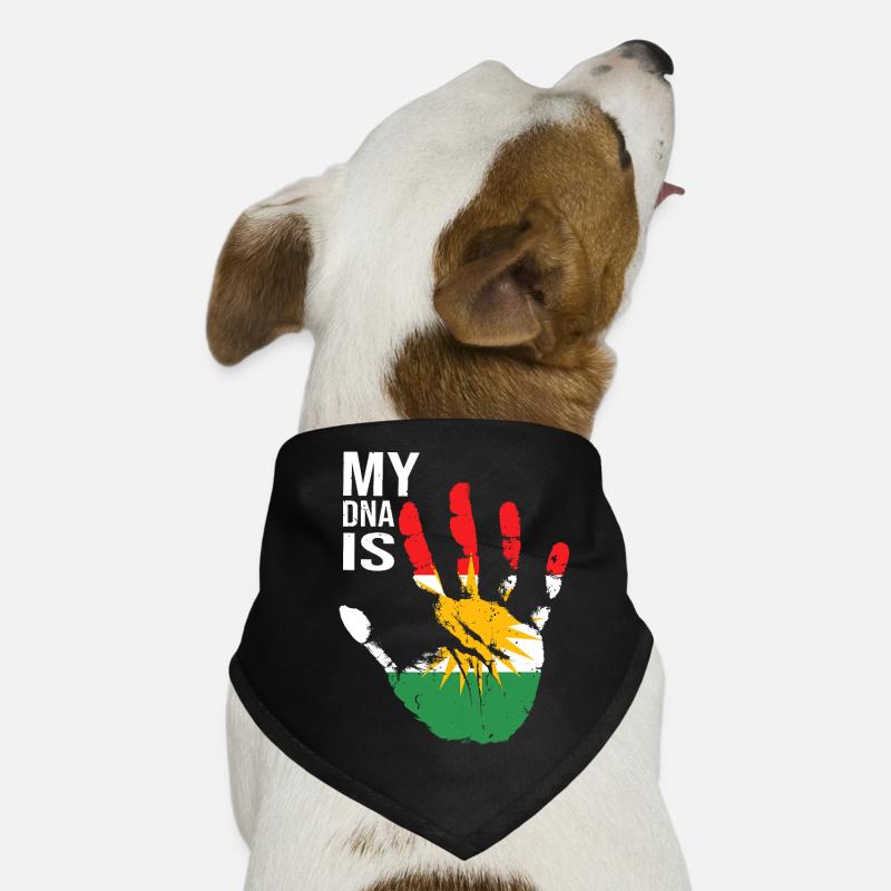 Kurdes du Kurdistan Conception à la main avec drapeau Bandana pour chien