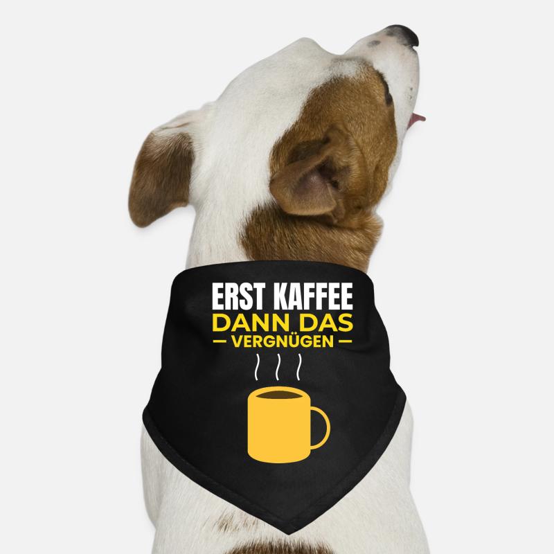 First coffee, then pleasure Dog Bandana