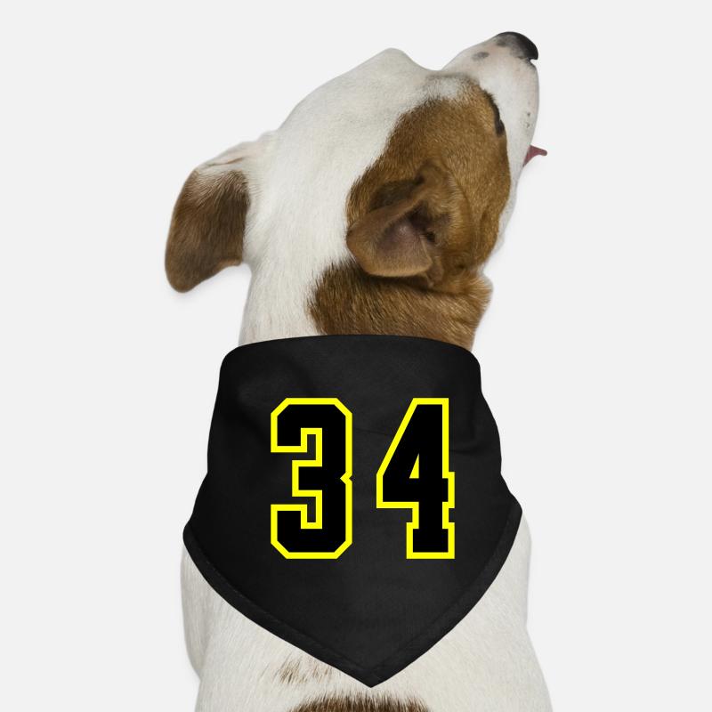 34 Number Jersey Dog Bandana