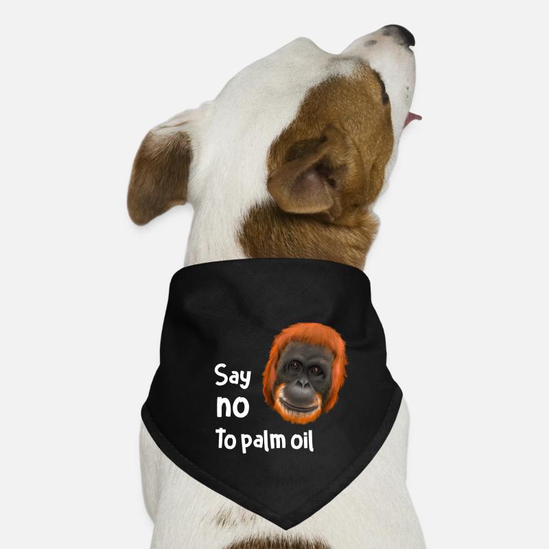 Monkey Ape Orang Utan - sig nej til palmeolie Bandana til din hund