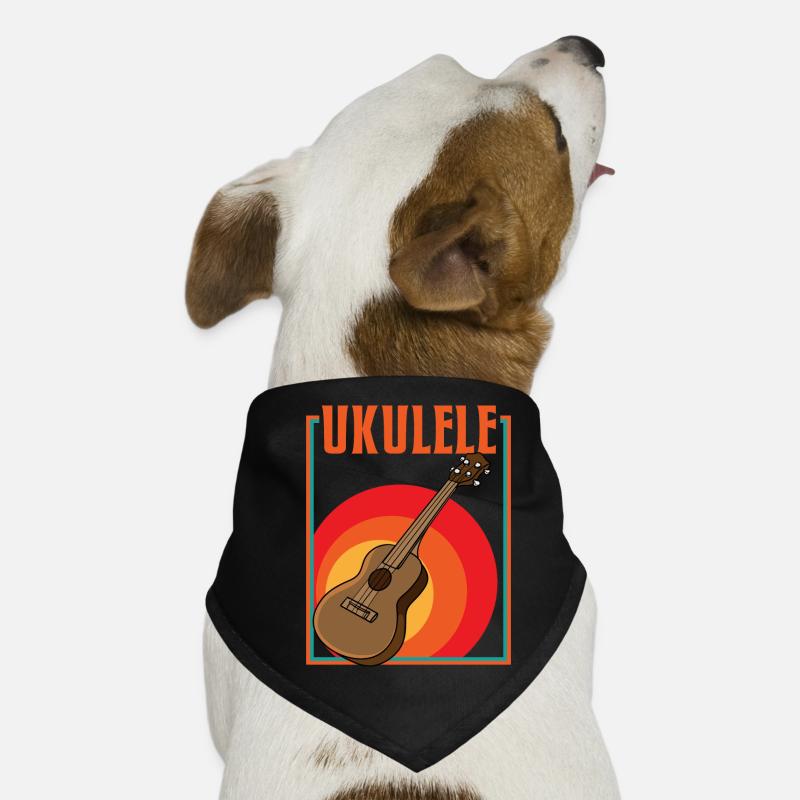 Retro Ukulele Hunde-Bandana