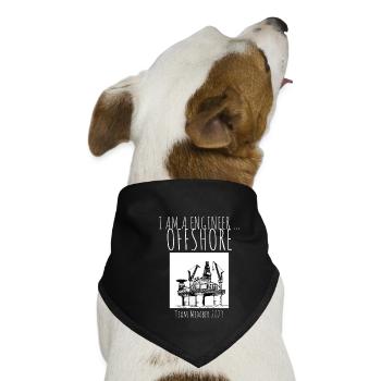 I AM A ENGINEER OFFSHORE - TEAM MEMBER 2023 - Hunde-Bandana - Schwarz - Vorne