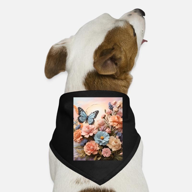 Ailes de fleur Bandana pour chien