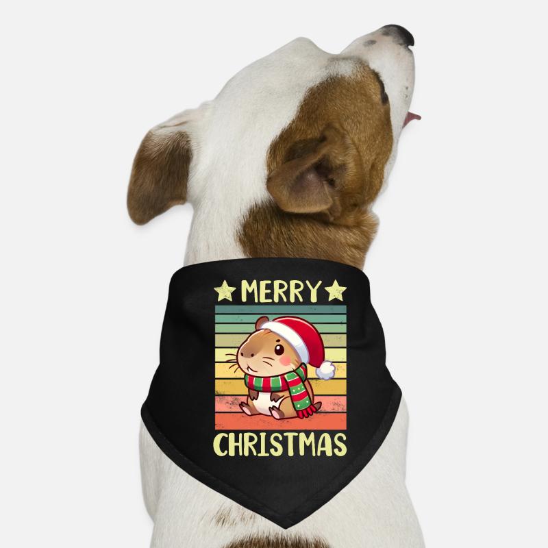 Capybara Weihnachten Hunde-Bandana