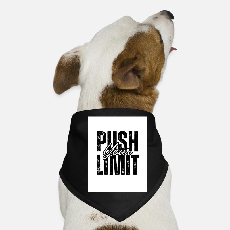 Conception de texte motivant avec une typographie forte Bandana pour chien