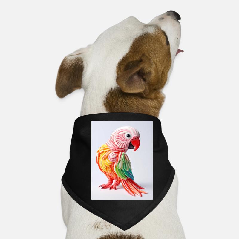 Bunter Candy Papagei Hunde-Bandana