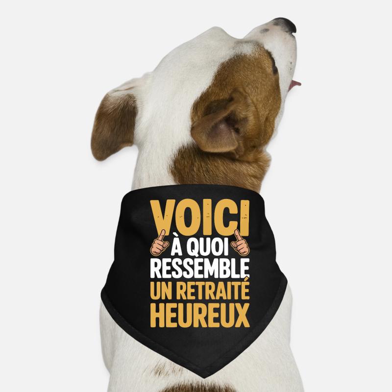 So sieht ein glücklicher Rentner aus Hunde-Bandana