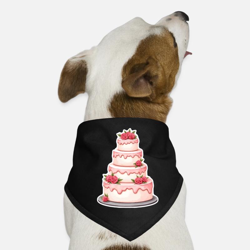 Mariage en gâteau Bandana pour chien