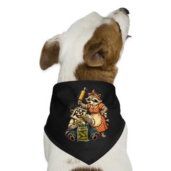 Erwischt mit grüner Hand! - Hunde-Bandana - Schwarz - Vorne