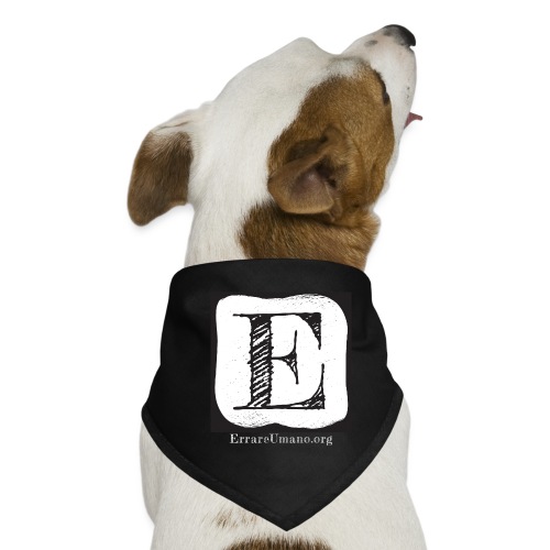 Logo ErrareUmano con scritta bianca - Bandana per cani
