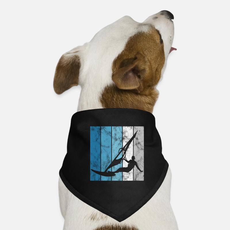 Windsurfer Windsurfing Retro Planche à voile Surf Bandana pour chien