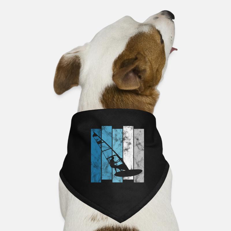 Windsurfen Windsurfing Retro Windsurfer Surfen Hunde-Bandana