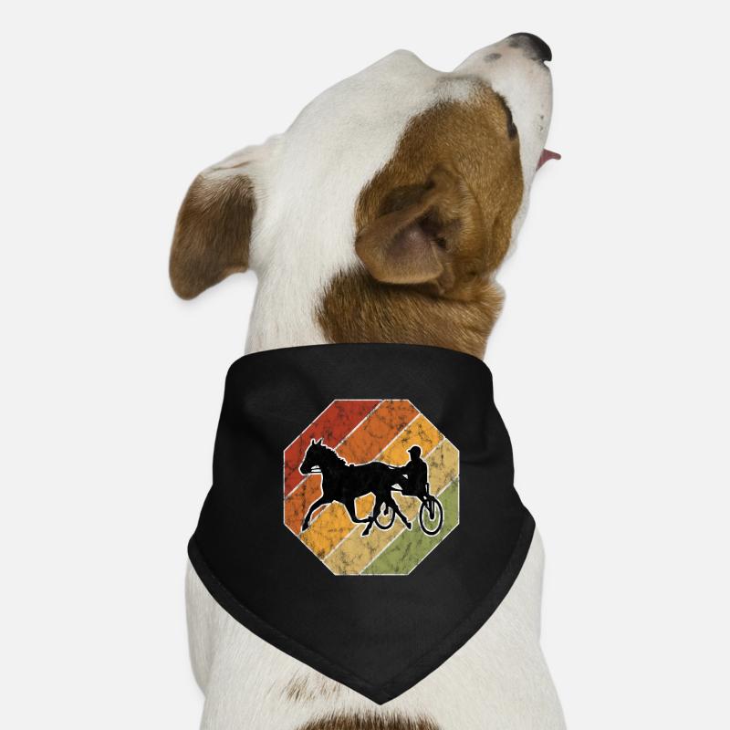 Trotter courses de trot dans un style rétro ou vintage Bandana pour chien
