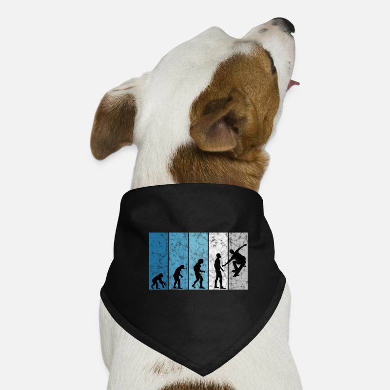 Skateboarder Skateboard Skater Skate Evolution Hunde-Bandana