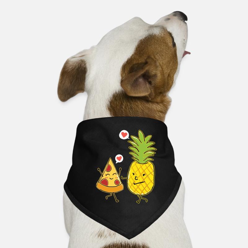 Pizza ananas Pizza hawaïenne ananas sur pizza Bandana pour chien