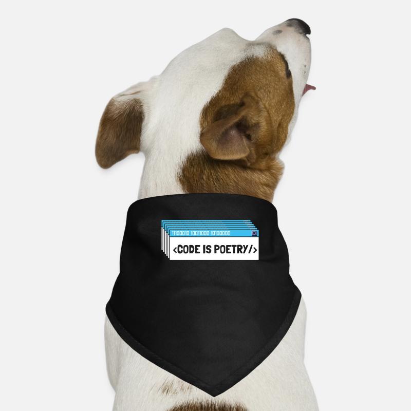 Entwickler Coder Programmierer Poesie Hunde-Bandana