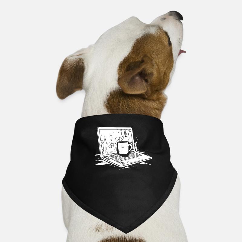 Entwickler Coder Programmierer Kaffee Hunde-Bandana