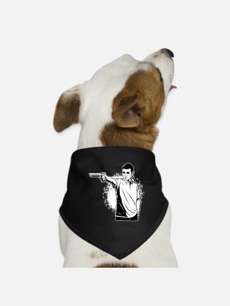 Shooting Shooting Shooting Sports Sport Shooters - Dog Bandana - black - Front
