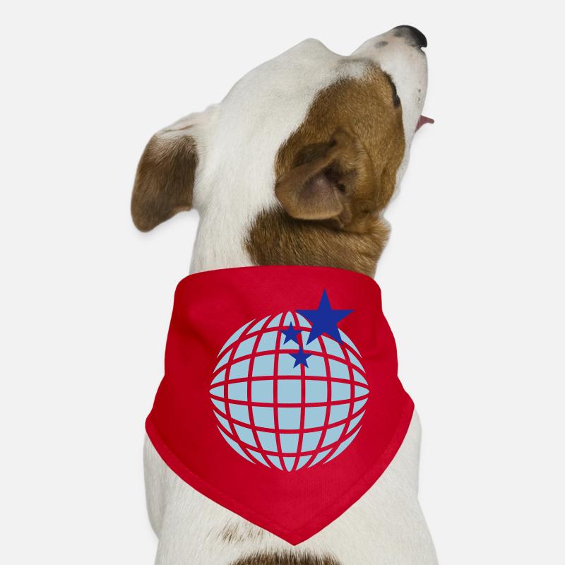 Boule disco / globe disco (2c) Bandana pour chien