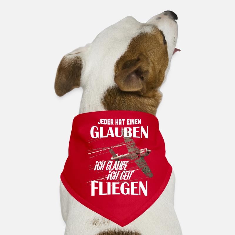 Ich geh' Fliegen Hunde-Bandana