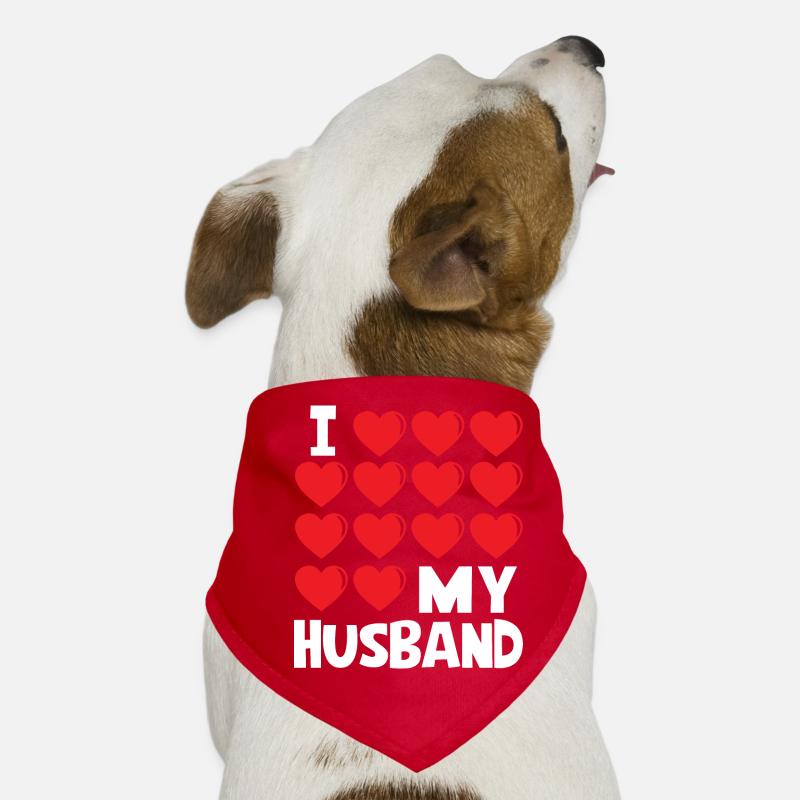J'aime mon mari Bandana pour chien