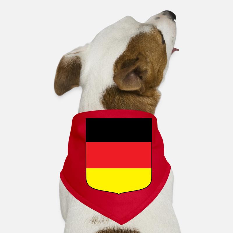 Deutschland (schwarzer Rand) Hunde-Bandana