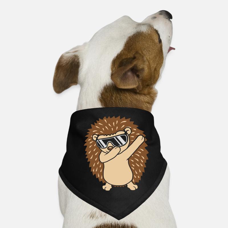 Cooler lustiger dabbing Igel Hunde-Bandana
