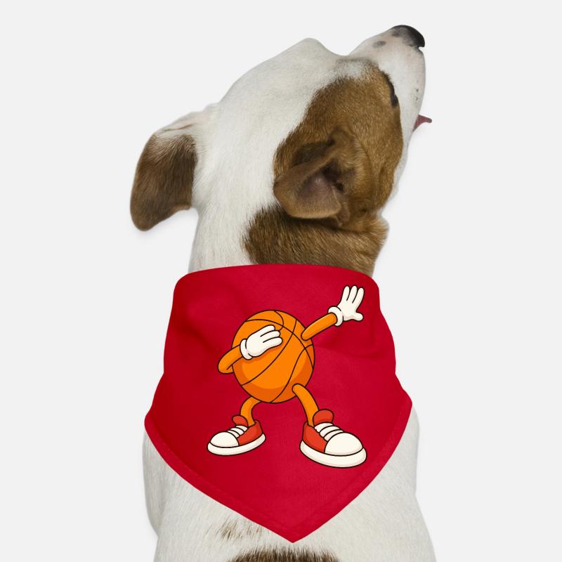 Mascotte de basket-ball couvrant le visage Bandana pour chien