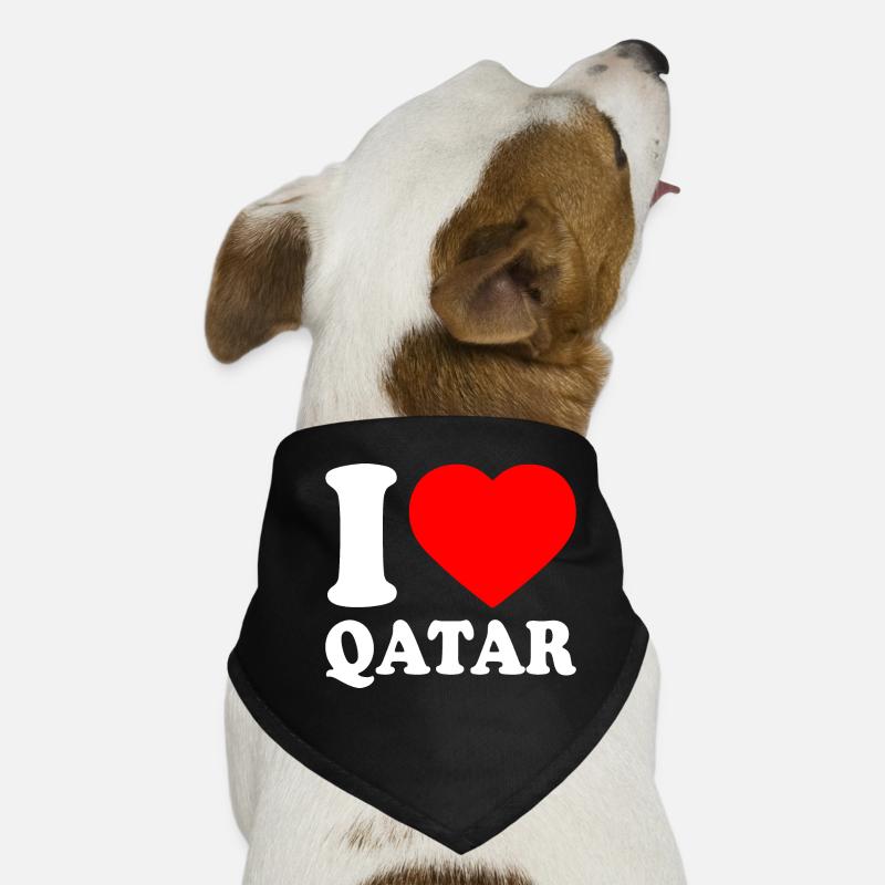 I love qatar Dog Bandana
