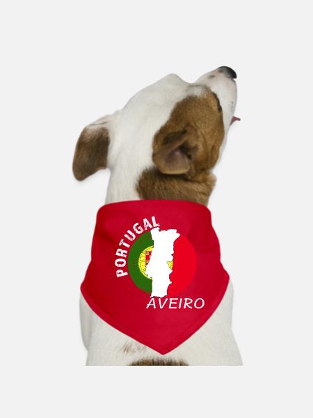 Aveiro - Dog Bandana - red - Front