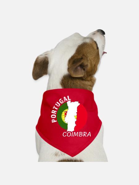 Coimbra - Dog Bandana - red - Front