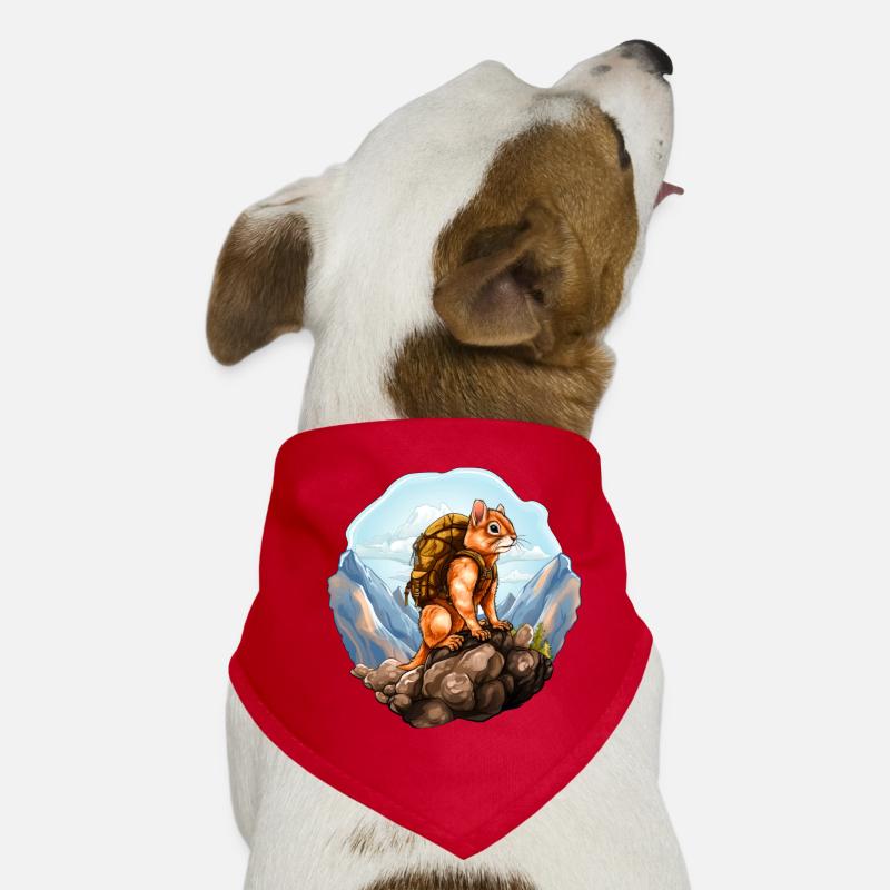 Eichhörnchen Bergsteiger / Wandern Eichhörnchen Hunde-Bandana