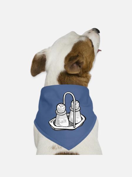 Salzstreuer | Salt shaker - Hunde-Bandana - Rot - Vorne
