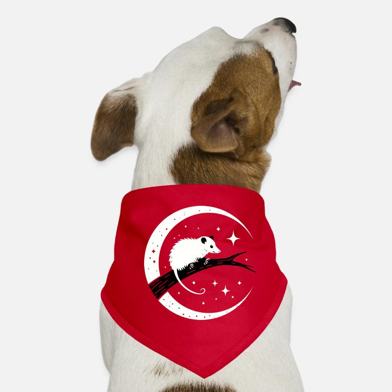 Opossum - Hunde-Bandana - Rot