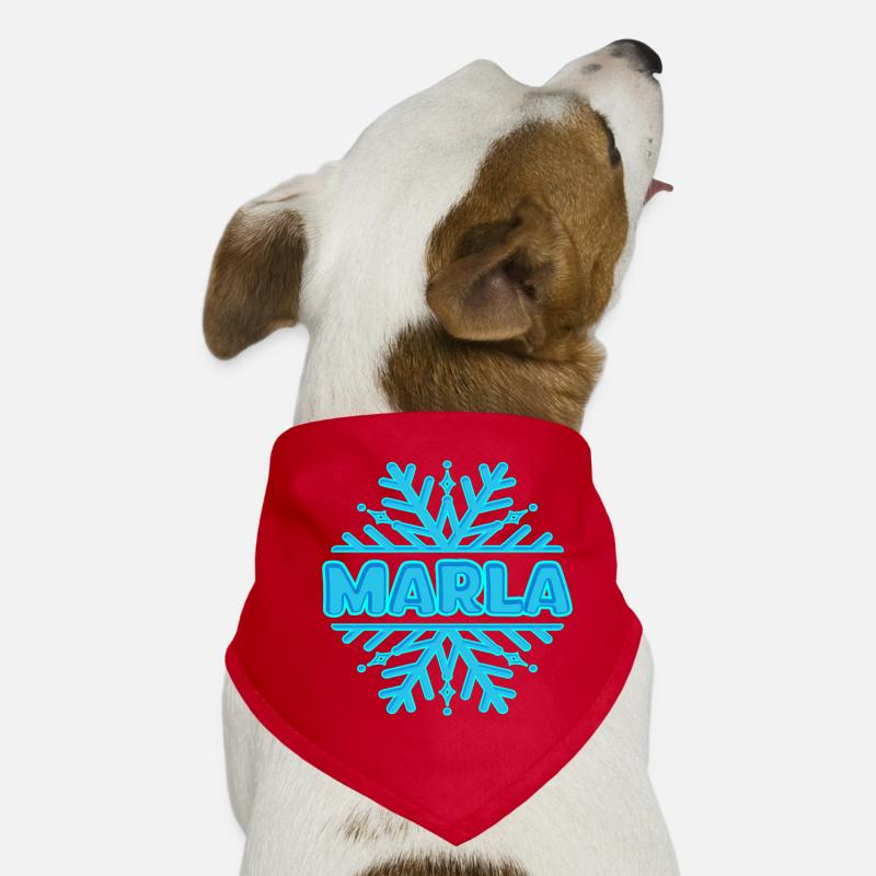 Prénom Marla Bandana pour chien