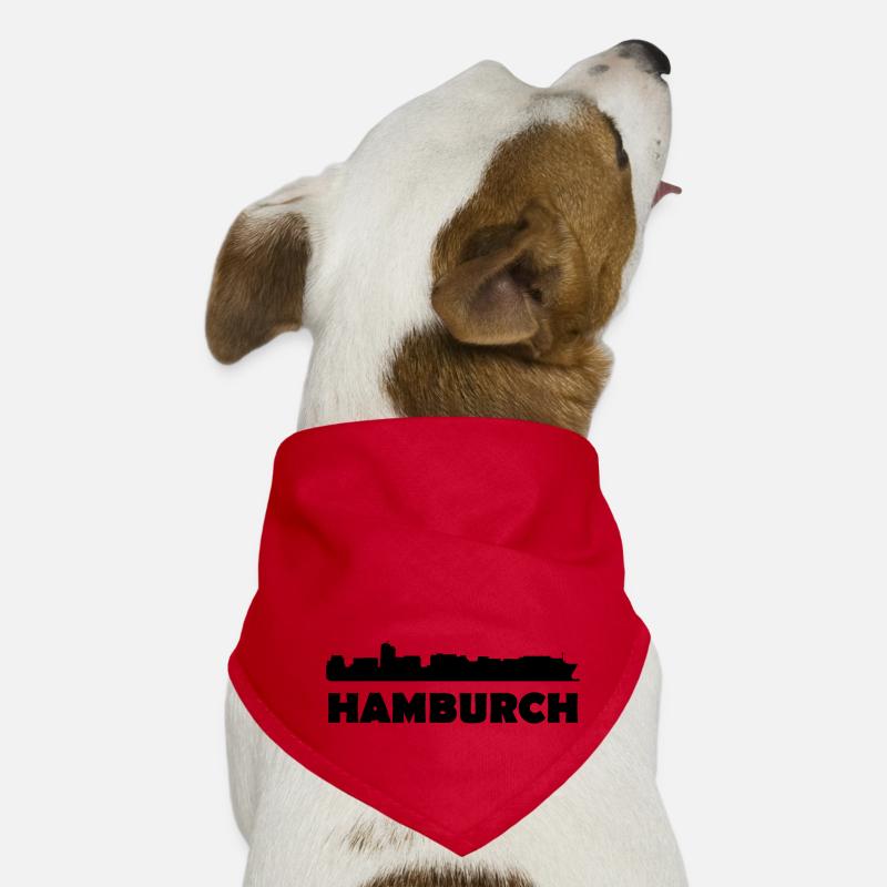 Hamburch auf Einheimisch Hunde-Bandana
