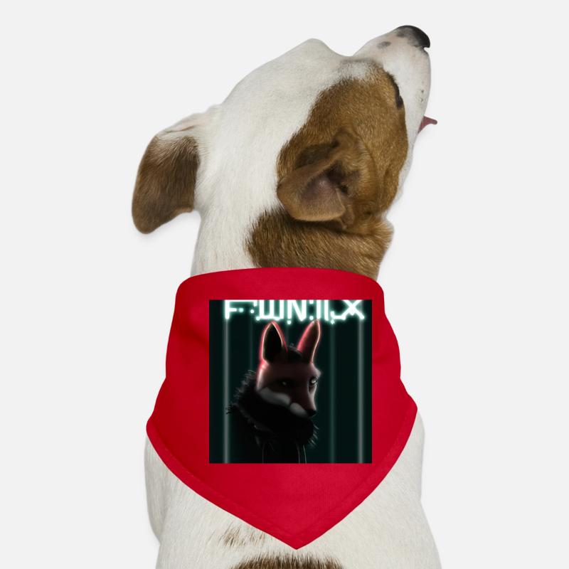 Cyberpunk Fox Dog Bandana