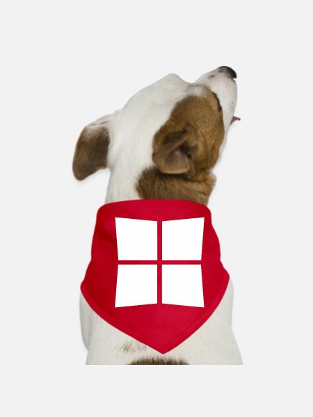 Win - Hunde-Bandana - Rot - Vorne