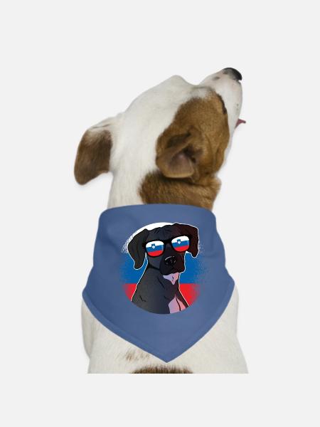 Slowenien - Hunde-Bandana - Rot - Vorne