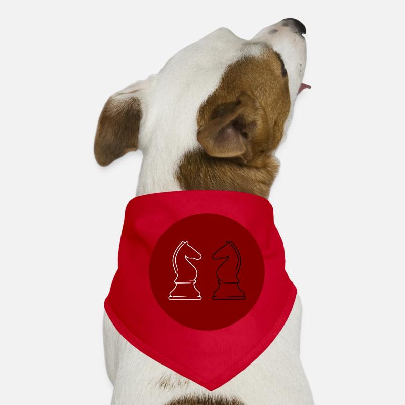 Schach 2Springer Hunde-Bandana