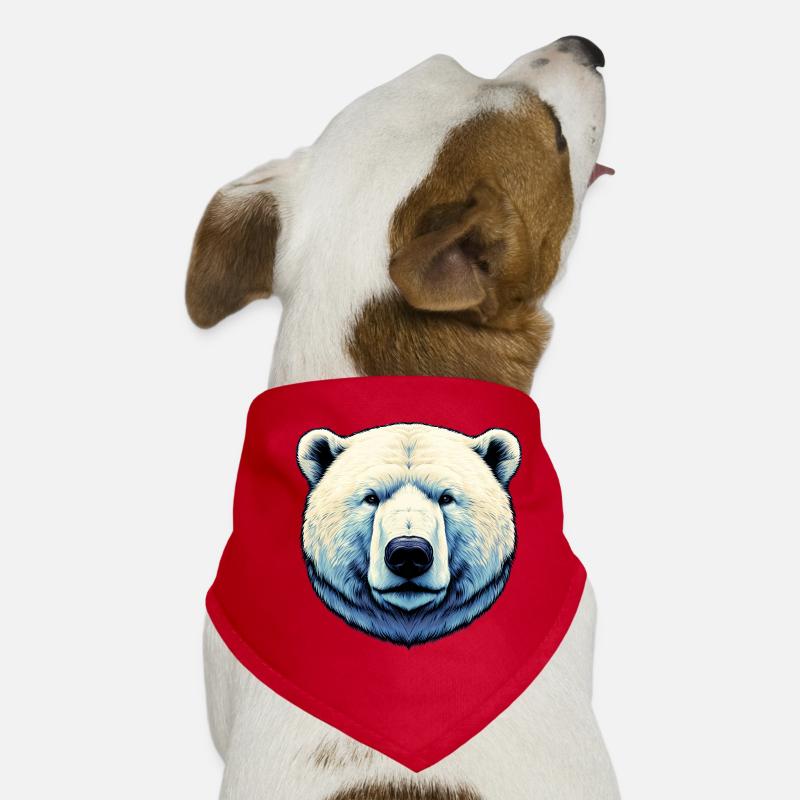 White polar bear Dog Bandana