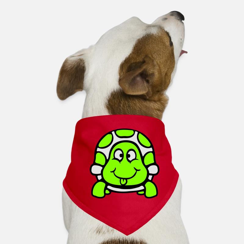 tortue langue sortant coquine drôle cool Bandana pour chien