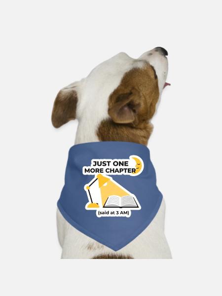 Livre Love Telling - Cadeau pour lecteurs drôles - Bandana pour chien - rouge - Devant