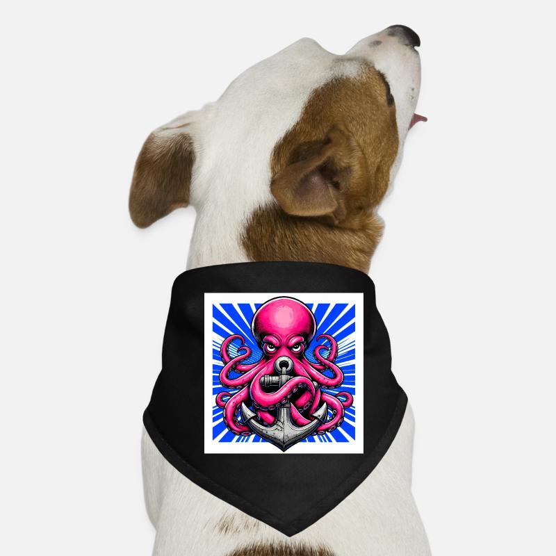 Octopus embraces an Anchor Dog Bandana