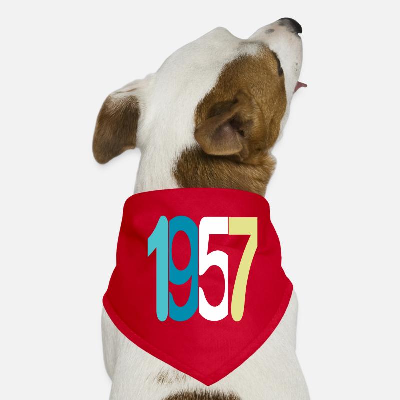 Established 1957 - Hunde-Bandana - Rot